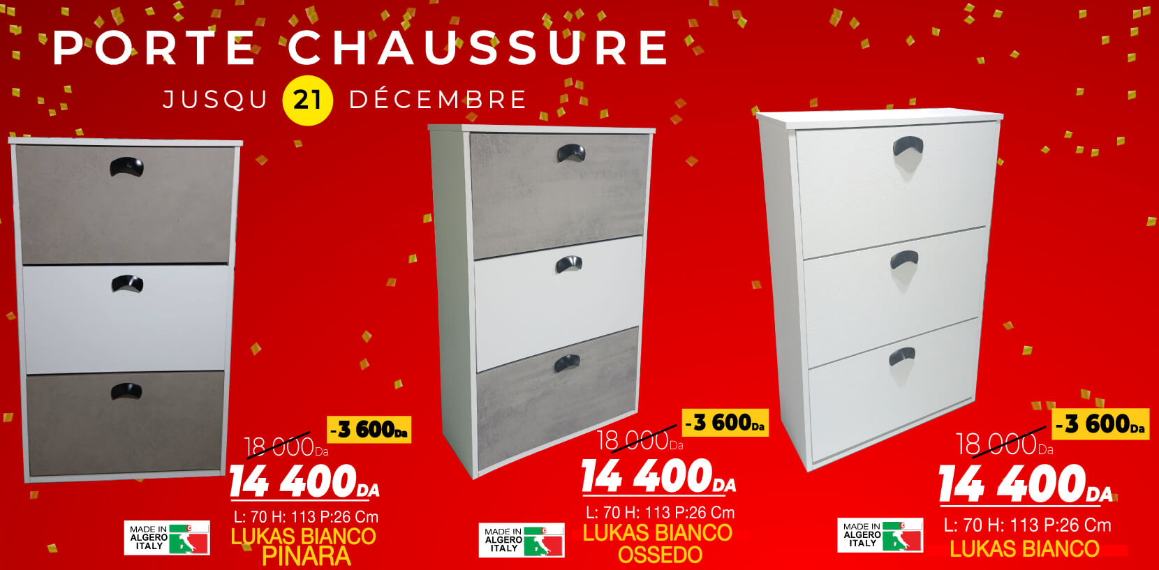 Porte chaussures 3 tiroir