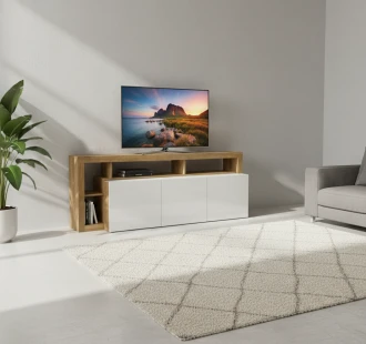 Meuble TV VENISE BIANCCO CHERRY